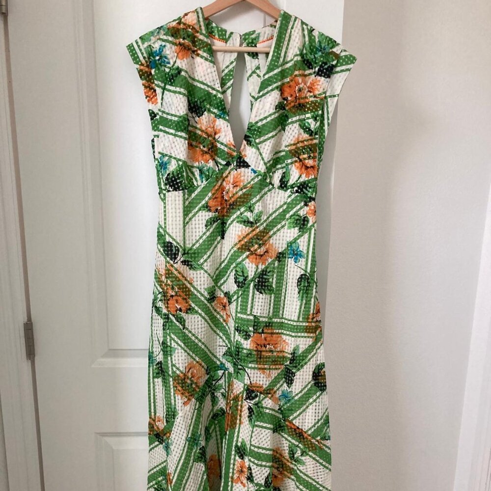 NWOT Maeve Cap-Sleeve V-Neck Maxi Dress - Picture 8 of 9